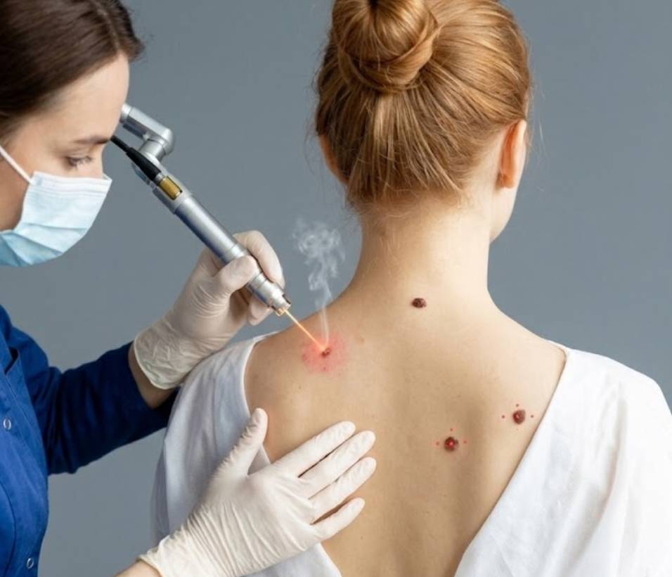 Cosmetic Treatment mole and wart removal